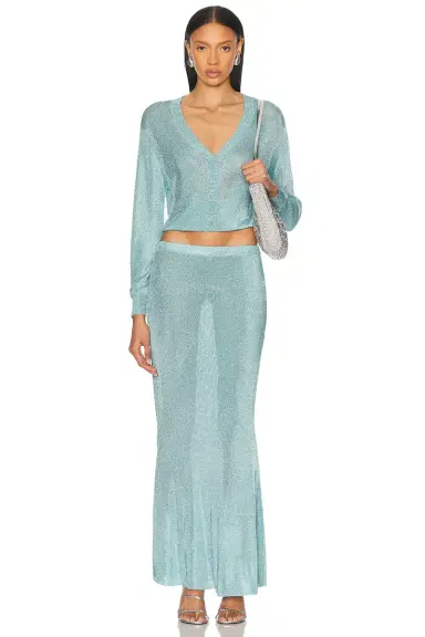 SEROYA Harmony Metallic Skirt | Thumbnail 5 SEROYA Harmony Metallic Skirt | Thumbnail 5