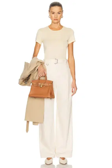 Burberry High Waisted Pleated Trouser | Thumbnail 5 Burberry High Waisted Pleated Trouser | Thumbnail 5