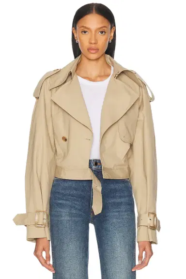 SANS FAFF Chiltern Cropped Trench Jacket | Thumbnail 2 SANS FAFF Chiltern Cropped Trench Jacket | Thumbnail 2
