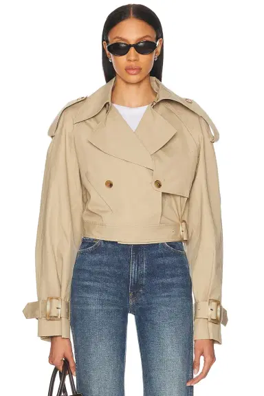 SANS FAFF Chiltern Cropped Trench Jacket | Thumbnail 1 SANS FAFF Chiltern Cropped Trench Jacket | Thumbnail 1