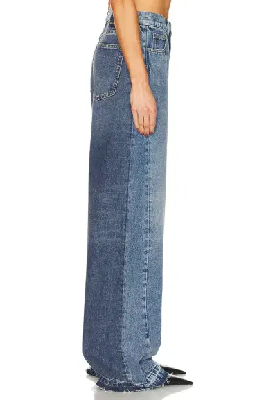 Stella McCartney Paneled Wide Leg Jeans | Thumbnail 3 Stella McCartney Paneled Wide Leg Jeans | Thumbnail 3