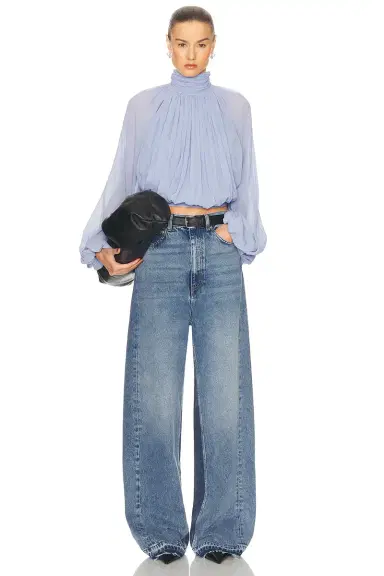 Stella McCartney Paneled Wide Leg Jeans | Thumbnail 5 Stella McCartney Paneled Wide Leg Jeans | Thumbnail 5