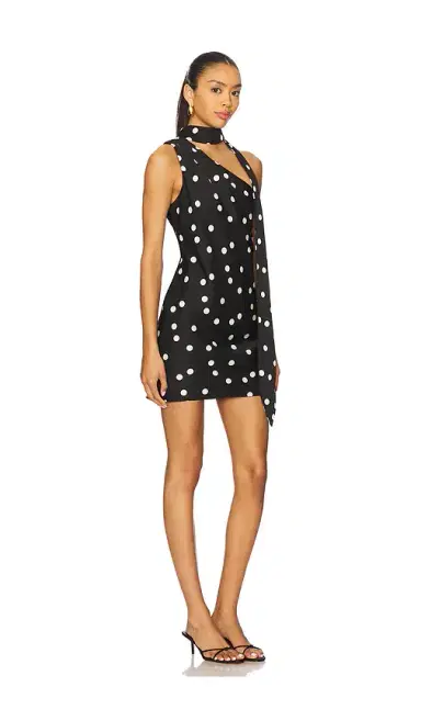 Line & Dot Gloss Scarf Mini Dress | Thumbnail 2 Line & Dot Gloss Scarf Mini Dress | Thumbnail 2