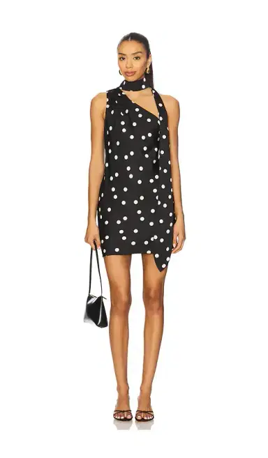 Line & Dot Gloss Scarf Mini Dress | Thumbnail 1 Line & Dot Gloss Scarf Mini Dress | Thumbnail 1
