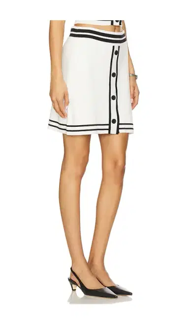 Central Park West Sienna Varsity Skater Skirt | Thumbnail 2 Central Park West Sienna Varsity Skater Skirt | Thumbnail 2