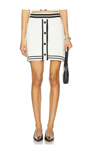 Central Park West Sienna Varsity Skater Skirt | Thumbnail 1 Central Park West Sienna Varsity Skater Skirt | Thumbnail 1
