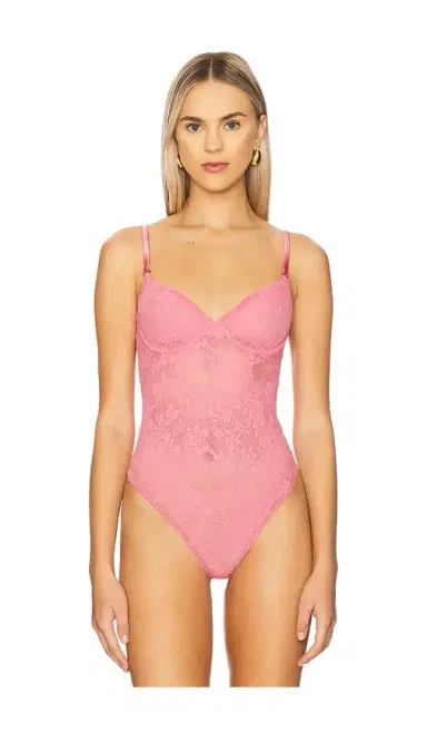 fleur du mal Le Stretch Lace Bodysuit | Thumbnail 2 fleur du mal Le Stretch Lace Bodysuit | Thumbnail 2