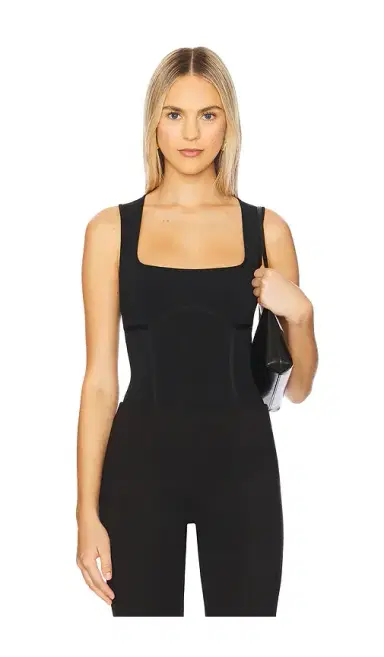 Fleur du Mal Organic Cotton Tank Bodysuit | Thumbnail 1 Fleur du Mal Organic Cotton Tank Bodysuit | Thumbnail 1