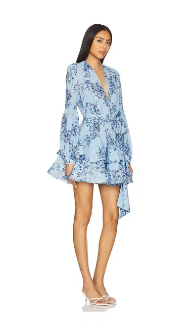 Bronx and Banco Bedouin Blue Poppy Mini Dress | Thumbnail 2 Bronx and Banco Bedouin Blue Poppy Mini Dress | Thumbnail 2