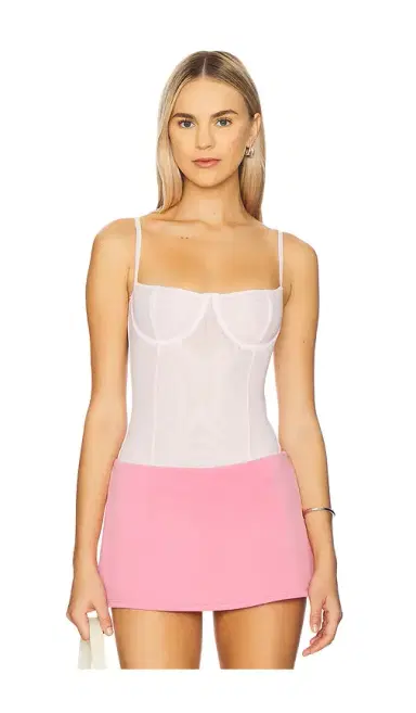Good American Mesh Bustier Bodysuit | Thumbnail 1 Good American Mesh Bustier Bodysuit | Thumbnail 1