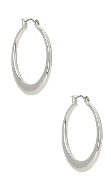 Ettika Large Flat Open Hoop Earrings | Thumbnail 1 Ettika Large Flat Open Hoop Earrings | Thumbnail 1