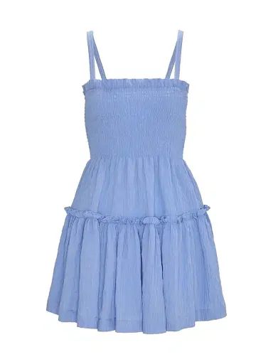 Hill House Home Women's The Seraphina Mini Nap Dress - Bluebird Tonal | Thumbnail 1 Hill House Home Women's The Seraphina Mini Nap Dress - Bluebird Tonal | Thumbnail 1
