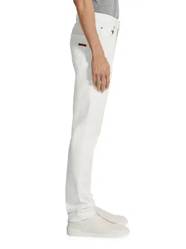 Zegna Men's Rinse-Washed Stretch Cotton Roccia Jeans - White - Size 40 | Thumbnail 3 Zegna Men's Rinse-Washed Stretch Cotton Roccia Jeans - White - Size 40 | Thumbnail 3