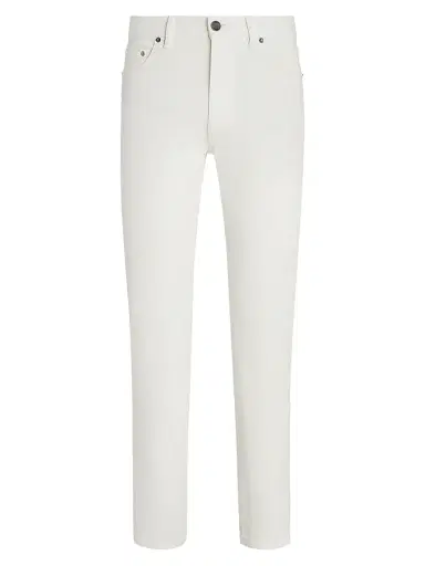 Zegna Men's Rinse-Washed Stretch Cotton Roccia Jeans - White - Size 40 | Thumbnail 1 Zegna Men's Rinse-Washed Stretch Cotton Roccia Jeans - White - Size 40 | Thumbnail 1