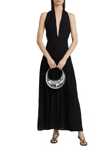 Proenza Schouler Women's Tala Halterneck Maxi Dress - Black - Size 14 | Thumbnail 3 Proenza Schouler Women's Tala Halterneck Maxi Dress - Black - Size 14 | Thumbnail 3
