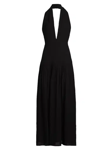 Proenza Schouler Women's Tala Halterneck Maxi Dress - Black - Size 14 | Thumbnail 1 Proenza Schouler Women's Tala Halterneck Maxi Dress - Black - Size 14 | Thumbnail 1