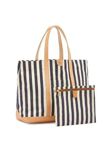 Il Bisonte Women's Caramella Classic Large Tote - Blue Natural | Thumbnail 5 Il Bisonte Women's Caramella Classic Large Tote - Blue Natural | Thumbnail 5