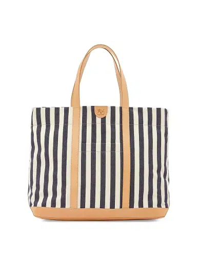 Il Bisonte Women's Caramella Classic Large Tote - Blue Natural | Thumbnail 1 Il Bisonte Women's Caramella Classic Large Tote - Blue Natural | Thumbnail 1