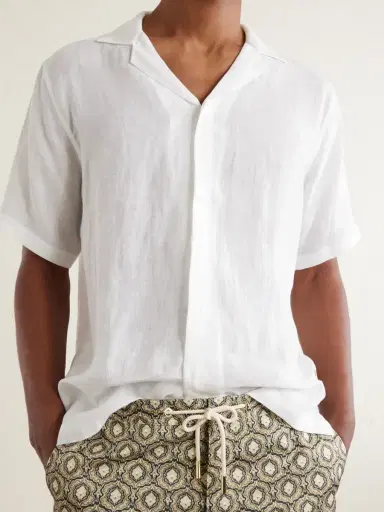 Orlebar Brown Maitan II Camp-Collar Linen Shirt - Men | Thumbnail 4 Orlebar Brown Maitan II Camp-Collar Linen Shirt - Men | Thumbnail 4
