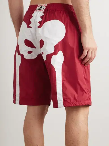 KAPITAL Straight-Leg Long-Length Panelled Swim Shorts - Men | Thumbnail 3 KAPITAL Straight-Leg Long-Length Panelled Swim Shorts - Men | Thumbnail 3