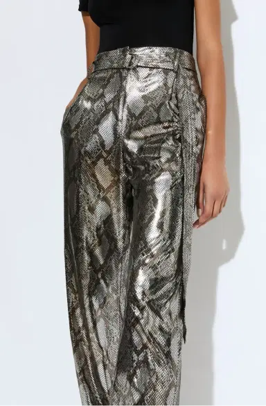 LAPOINTE Metal Snake Belted Pant | Thumbnail 3 LAPOINTE Metal Snake Belted Pant | Thumbnail 3