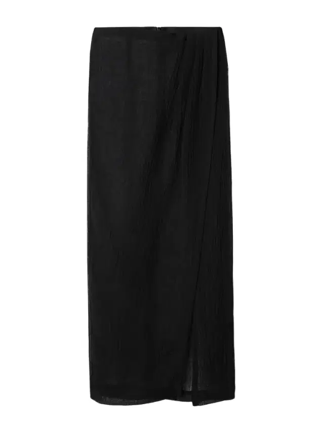 Lisa Marie Fernandez Pleated Crinkled Linen-blend Gauze Pareo