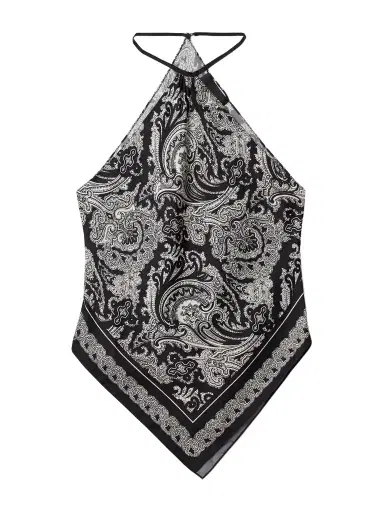 Nili Lotan Audrey Bandana-print Silk Halterneck Top | Thumbnail 1 Nili Lotan Audrey Bandana-print Silk Halterneck Top | Thumbnail 1