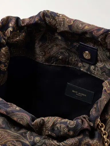 Saint Laurent Jamie Embellished Quilted Paisley-print Twill Shoulder Bag | Thumbnail 5 Saint Laurent Jamie Embellished Quilted Paisley-print Twill Shoulder Bag | Thumbnail 5