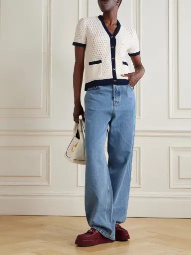 Gucci Crocheted Cotton-blend Cardigan | Thumbnail 2 Gucci Crocheted Cotton-blend Cardigan | Thumbnail 2