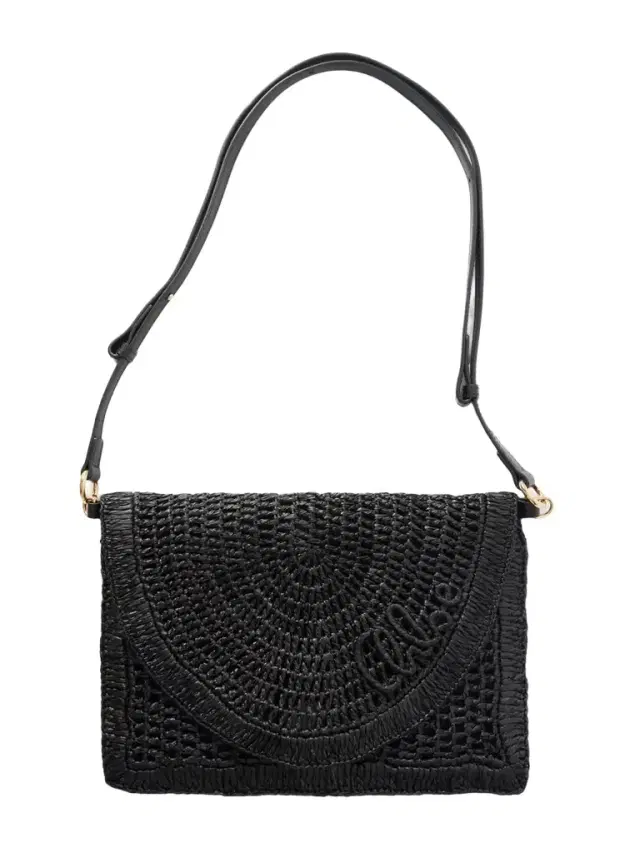 + Made For A Woman The Summer Banana Leather-trimmed Raffia Shoulder Bag + Made For A Woman The Summer Banana Leather-trimmed Raffia Shoulder Bag