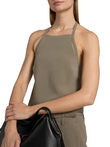 Vince Women's Apron Halter Top | Thumbnail 6 Vince Women's Apron Halter Top | Thumbnail 6