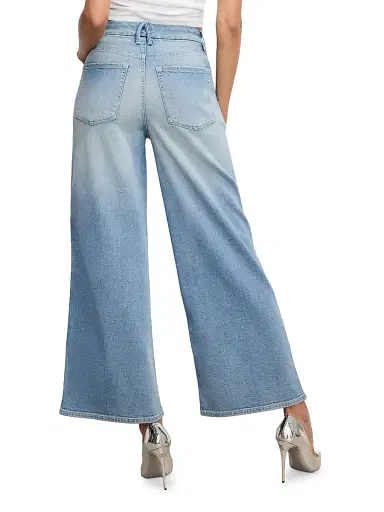 Good American Women's Good Skate High-Rise Wide Cropped Jeans - Indigo | Thumbnail 6 Good American Women's Good Skate High-Rise Wide Cropped Jeans - Indigo | Thumbnail 6