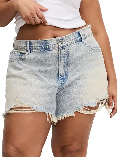 Good American Women's Good 90S Studded Shorts - Indigo | Thumbnail 8 Good American Women's Good 90S Studded Shorts - Indigo | Thumbnail 8