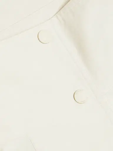 Toteme Women's Organic Cotton-Blend Stand-Collar Jacket - Oyster | Thumbnail 7 Toteme Women's Organic Cotton-Blend Stand-Collar Jacket - Oyster | Thumbnail 7