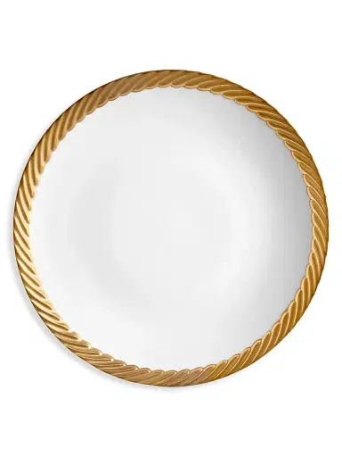 L'Objet Corde 24K Goldplated-Trim & Porcelain Bread and Butter Plate | Thumbnail 1 L'Objet Corde 24K Goldplated-Trim & Porcelain Bread and Butter Plate | Thumbnail 1