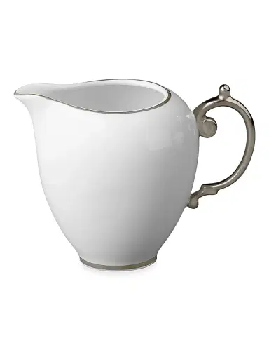 L'Objet Aegean Porcelain Creamer - Platinum | Thumbnail 1 L'Objet Aegean Porcelain Creamer - Platinum | Thumbnail 1