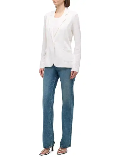 MAJESTIC FILATURES Women's Stretch Linen-Knit Blazer - Blanc - Size XL | Thumbnail 2 MAJESTIC FILATURES Women's Stretch Linen-Knit Blazer - Blanc - Size XL | Thumbnail 2