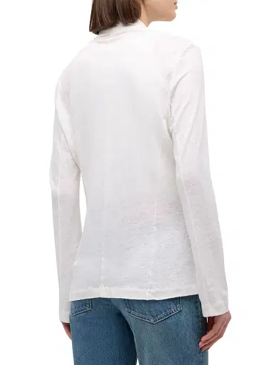 MAJESTIC FILATURES Women's Stretch Linen-Knit Blazer - Blanc - Size XL | Thumbnail 5 MAJESTIC FILATURES Women's Stretch Linen-Knit Blazer - Blanc - Size XL | Thumbnail 5