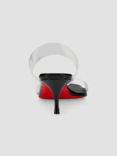 Christian Louboutin Women's Just Nothing 55MM Leather Sandal Heels - Black | Thumbnail 3 Christian Louboutin Women's Just Nothing 55MM Leather Sandal Heels - Black | Thumbnail 3
