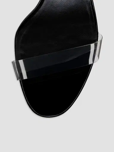 Christian Louboutin Women's Just Nothing 55MM Leather Sandal Heels - Black | Thumbnail 4 Christian Louboutin Women's Just Nothing 55MM Leather Sandal Heels - Black | Thumbnail 4