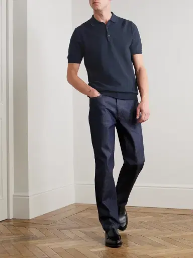 Sunspel Slim-Fit Cotton-Piqué Polo Shirt - Men | Thumbnail 2 Sunspel Slim-Fit Cotton-Piqué Polo Shirt - Men | Thumbnail 2