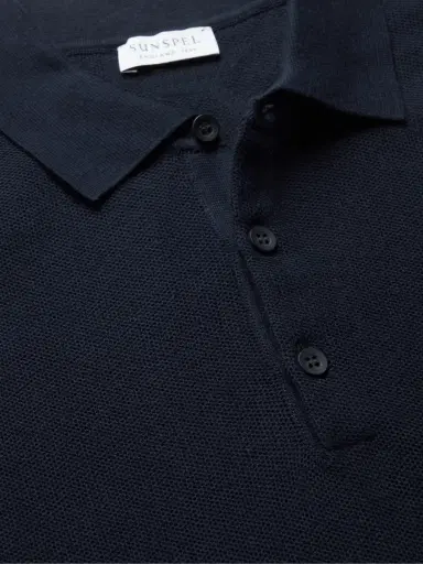 Sunspel Slim-Fit Cotton-Piqué Polo Shirt - Men | Thumbnail 4 Sunspel Slim-Fit Cotton-Piqué Polo Shirt - Men | Thumbnail 4
