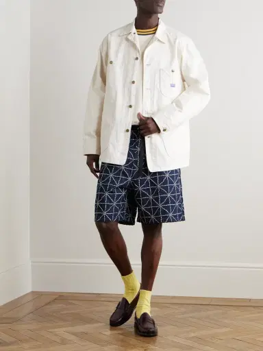 KAPITAL Dojo Easy Wide-Leg Belted Embroidered Denim Shorts - Men | Thumbnail 2 KAPITAL Dojo Easy Wide-Leg Belted Embroidered Denim Shorts - Men | Thumbnail 2