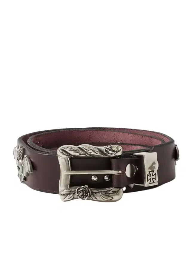 4cm Studded Leather Belt - Men 4cm Studded Leather Belt - Men