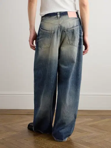 Acne Studios Wide-Leg Distressed Jeans - Men | Thumbnail 4 Acne Studios Wide-Leg Distressed Jeans - Men | Thumbnail 4