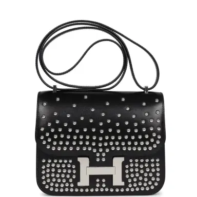HERMÈS Hermes Constance 18 Clouté Black Box Palladium Hardware | Thumbnail 1 HERMÈS Hermes Constance 18 Clouté Black Box Palladium Hardware | Thumbnail 1