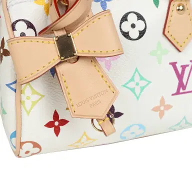 Louis Vuitton Louis Vuitton X Murakami Nano Speedy Bag White Multicolor Monogram Gold Hardware | Thumbnail 6 Louis Vuitton Louis Vuitton X Murakami Nano Speedy Bag White Multicolor Monogram Gold Hardware | Thumbnail 6