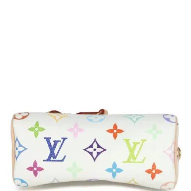 Louis Vuitton Louis Vuitton X Murakami Nano Speedy Bag White Multicolor Monogram Gold Hardware | Thumbnail 7 Louis Vuitton Louis Vuitton X Murakami Nano Speedy Bag White Multicolor Monogram Gold Hardware | Thumbnail 7