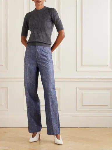 Bottega Veneta Ribbed Wool T-shirt | Thumbnail 2 Bottega Veneta Ribbed Wool T-shirt | Thumbnail 2