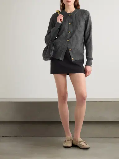 Bottega Veneta Ribbed Wool Cardigan | Thumbnail 2 Bottega Veneta Ribbed Wool Cardigan | Thumbnail 2